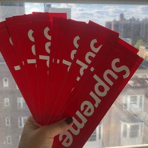 15 supreme box logo sticker